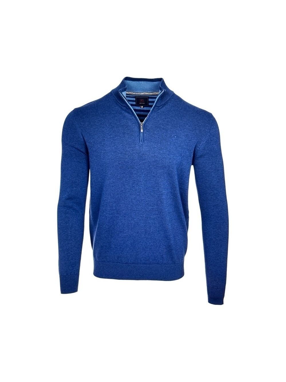 ANDRE Men's Vibrant Blue Zip-Up Sweater